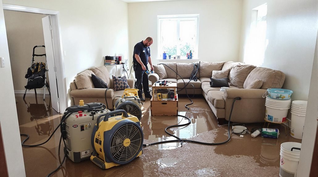 water damage restoration process